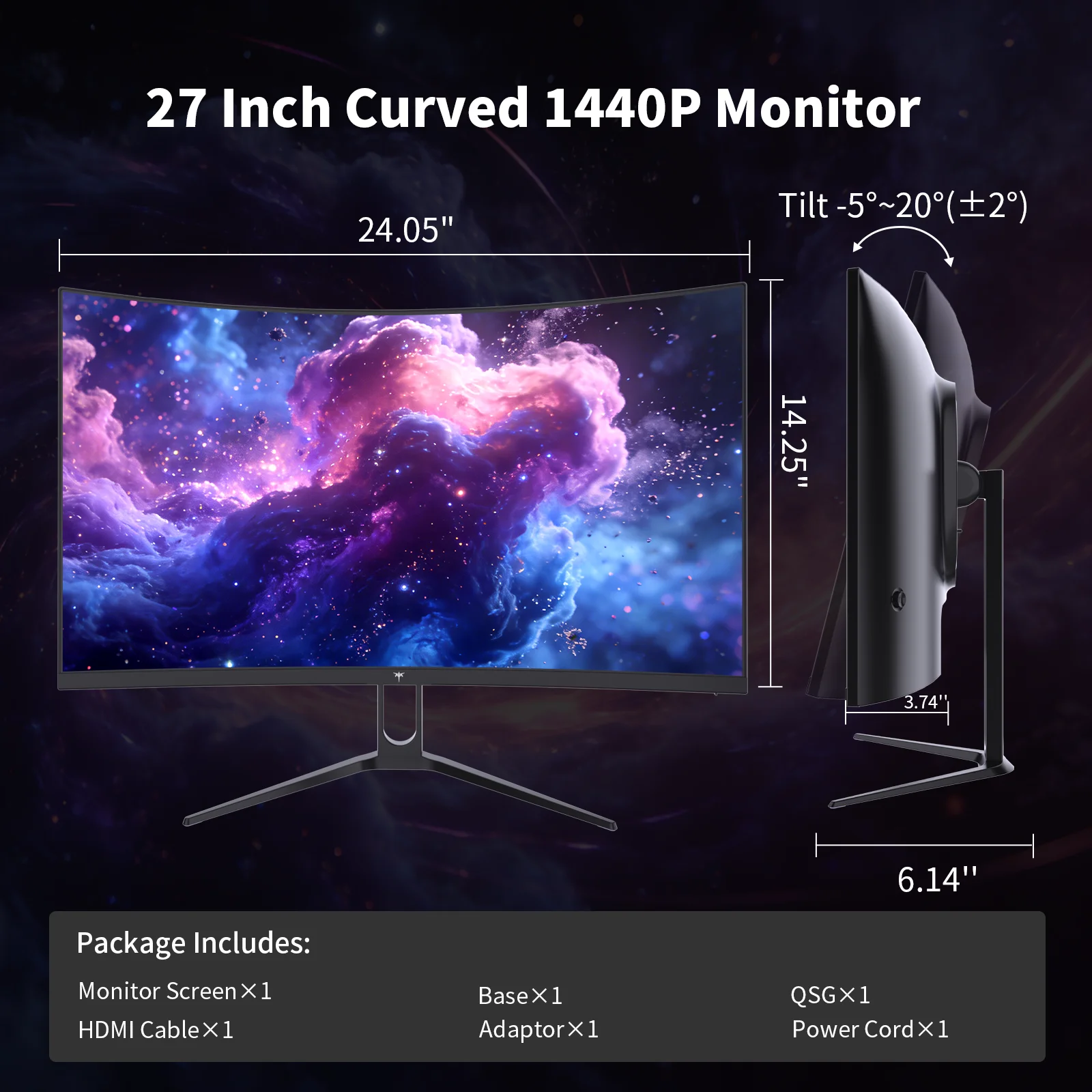 Monitor de Juegos Curvo KTC H2 - Monitor 144Hz 27Inch reseña y precio