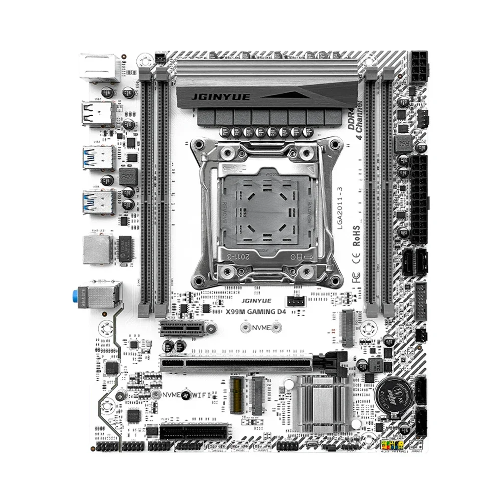 Imagem -05 - Conjunto de Motherboard X99 com Cpu Xeon e5 2680v4 2x16gb Ram Ddr4 Suporte para Memória M.2 Nvme Sata Wifi X99m Gaming d4