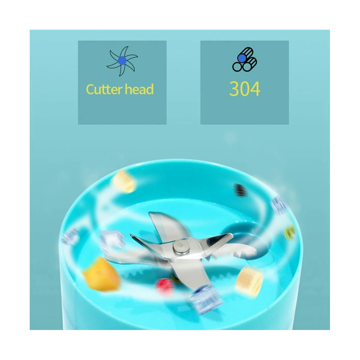 400ML przenośny Blender ssmoothie sokowirówki USB do wielokrotnego ładowania w podróży do domu elektryczne miksery do owoców-czarne