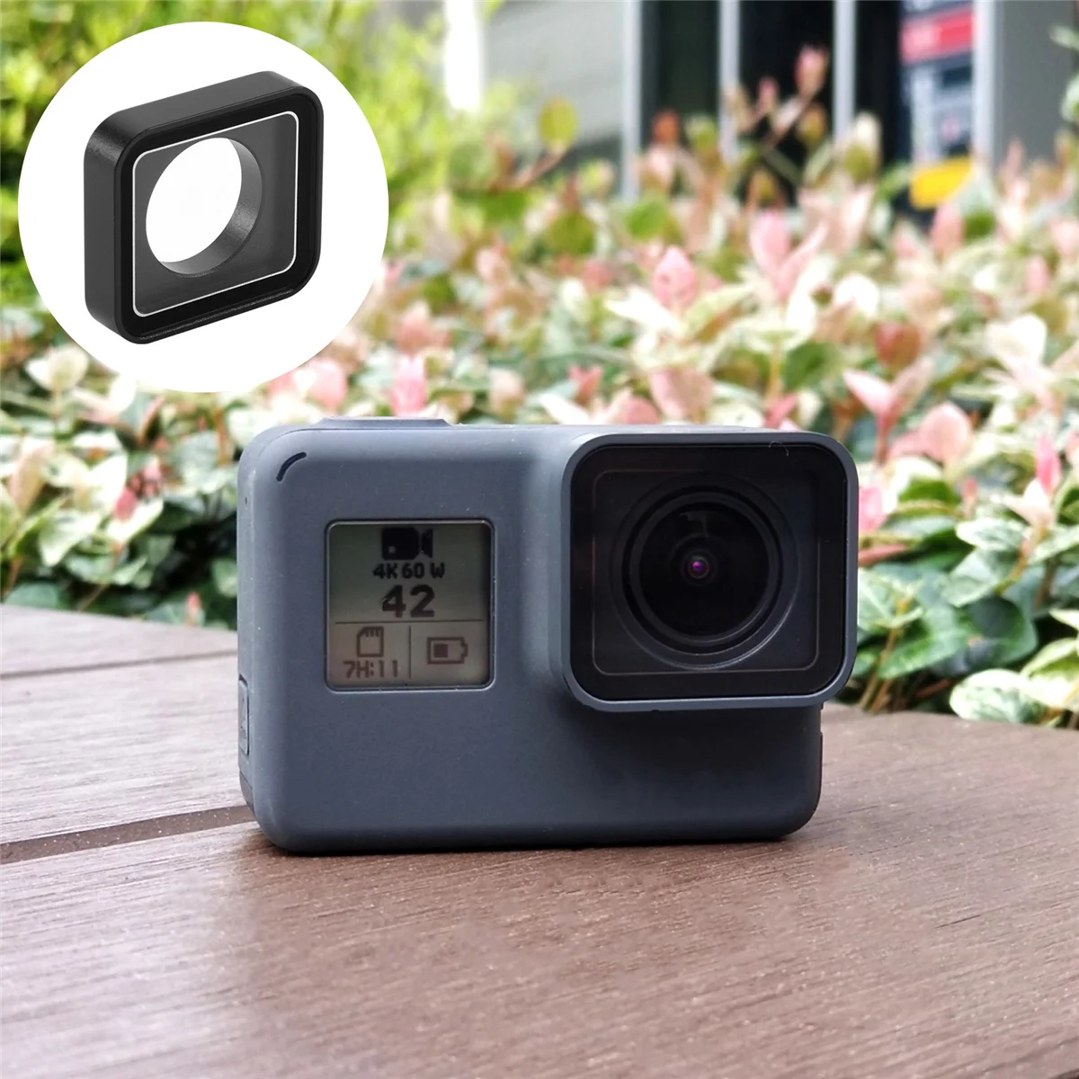 Lente de câmera de vidro para gopro hero7 6 5 peças de reparo capa de lente substituição lente uv para gopro hero7 6 5 acessórios de câmera