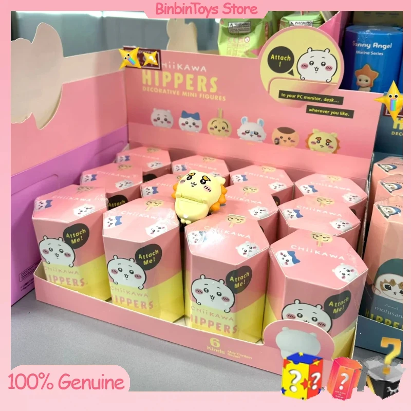 

Genuine Sonny Angel X Chiikawa Hippers Decorative Mini Figure Series Blind Box Lie Prone Decor Mystery Box Anime Figure Gifts