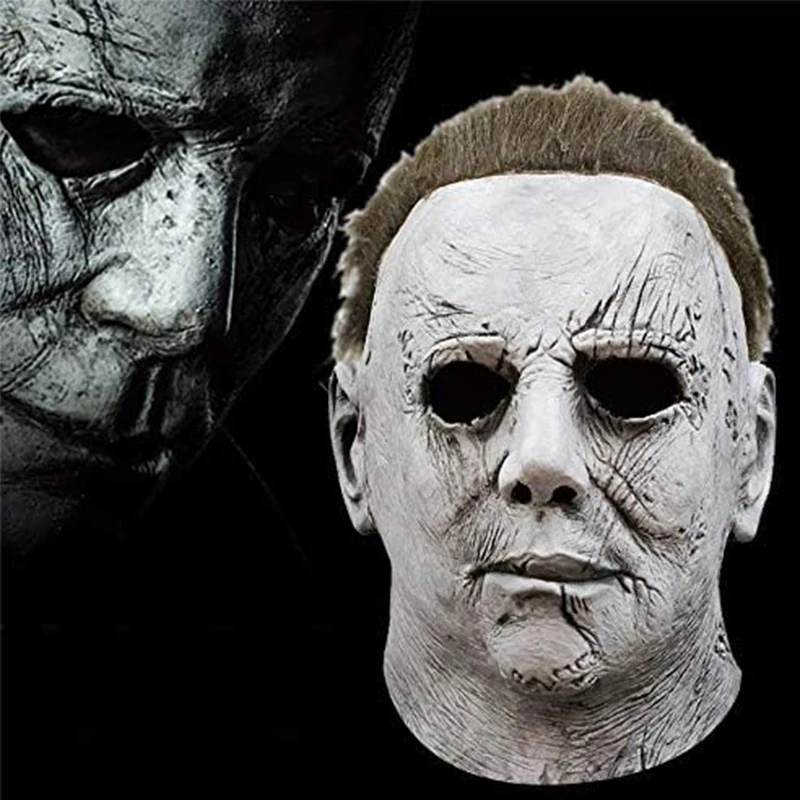 Scary Halloween Trick Or Treat Masks Michael Myers Head Mask Latex Horror Masks for Cosplay Costume haunted house props