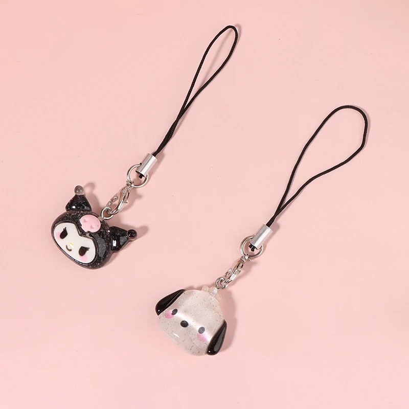 Sanrio Kuromi Lanyard My Melody Cinnamoroll Student Beauty IPhone Phone Case Backpack Dolls Pendant Charm Toy Girls Gifts