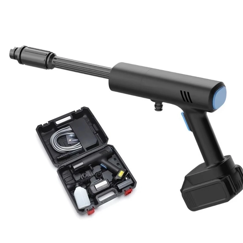 300psi Pressure Car Washer Cordless Portable High Pressure Spray Electric Water Gun Battery High Pressure Cleaners Car Washer