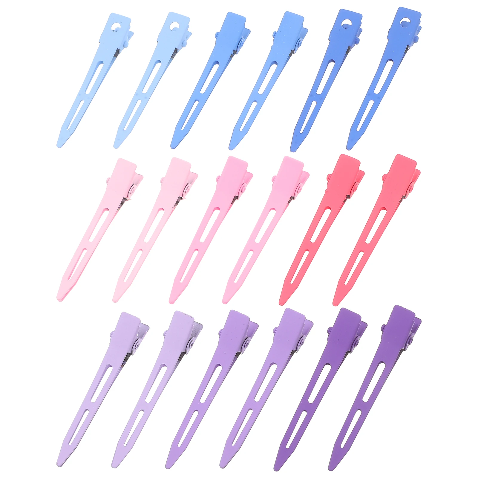 

18pcs No Crease Hair Clips Bobby Pins for Women Bangs Styling Durable Metal Gradient Pink Hairpin Accessories
