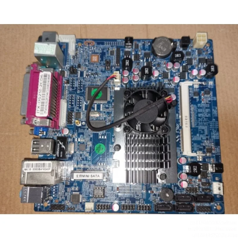 

ITX-D525I-2CD6 DDR3 DDR2 основная плата кассового аппарата 17*17 D525 четыре потока 12V4 контакта
