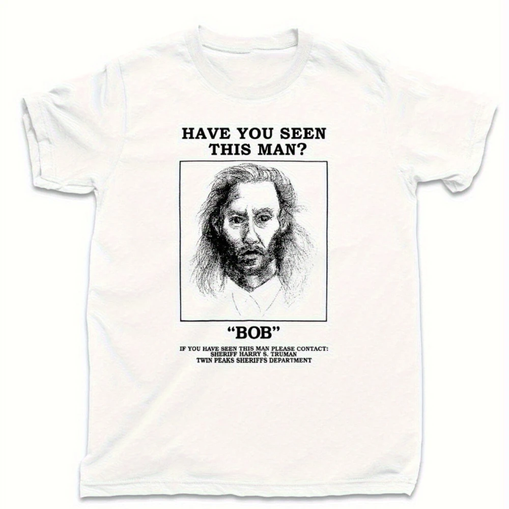 Camiseta Killer Bob Bang Bang Bar Twin Peaks, Camiseta de la Película de David Lynch en DVD y Blu-ray, Camiseta de Moda de Verano para Hombre