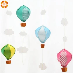 1Set DIY Colorful Non-woven Hot Air Balloon Lantern Garland For Home Wedding Birthday Party Decor Kids Room Hanging Supplies