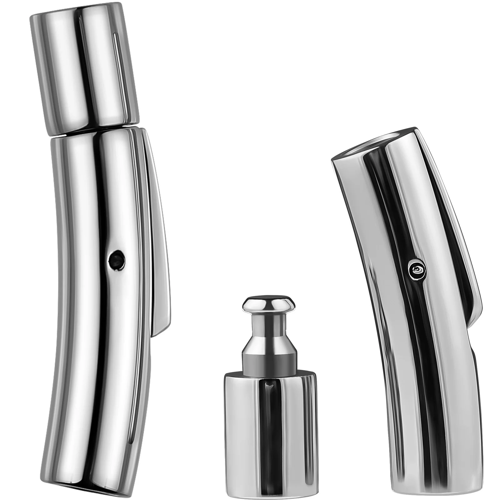 

2 шт. концевые застежки из нержавеющей стали 4 мм для круглых шнуров, для изготовления браслетов, ожерелий, ювелирных изделий, соединители