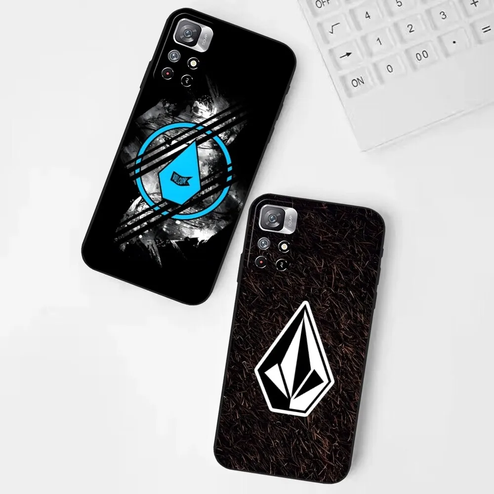 Luxury V-Volcom Phone Case for Xiaomi 13 Poco X4 M4 M3 F3 GT 11 9T 9 12 11T 9SE 11i 14 Pro Ultra Note10 Lite Back Cover