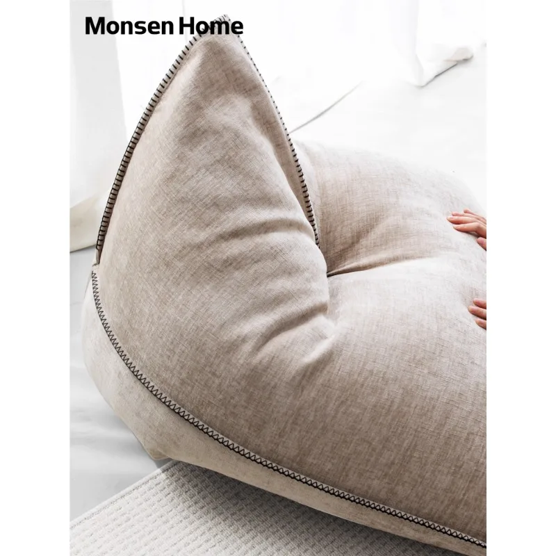 Компактное одноместное кресло-мешок-диван — компактное шезлонг с поддержкой спинки для гостиной и спальни, ленивый диван-кровать, напольный диван