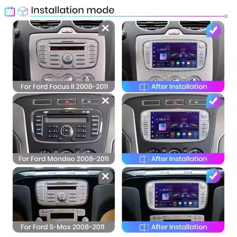 

7 inch EU Stock Car DVD Player For Mondeo Galaxy Android Car Radio for Ford Focus S-Max Kuga