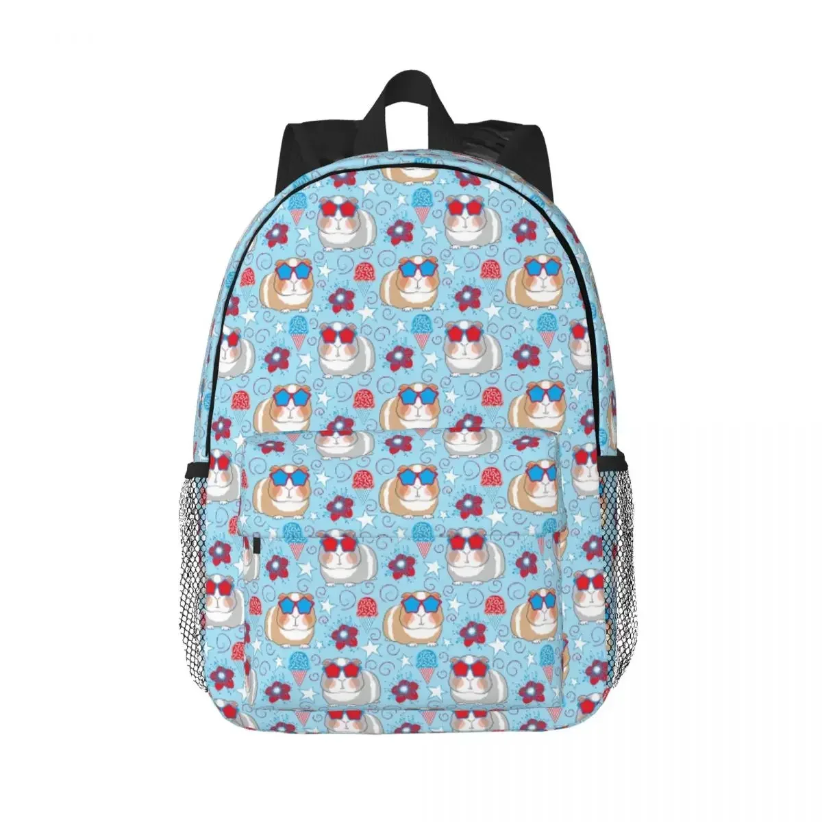 

Guinea Pig Pattern Heart Backpack Hot Sale Daypack Large Capacity Boys Girls BookBag Shoulder Bags for Men Women School Bag