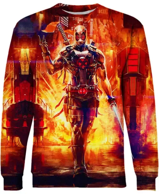 Deadpool Men's Hoodie Venom Boys Girls Pullover 3D Printing Captain America Top Marvel Men's Pullover Fashion Men's Clothing