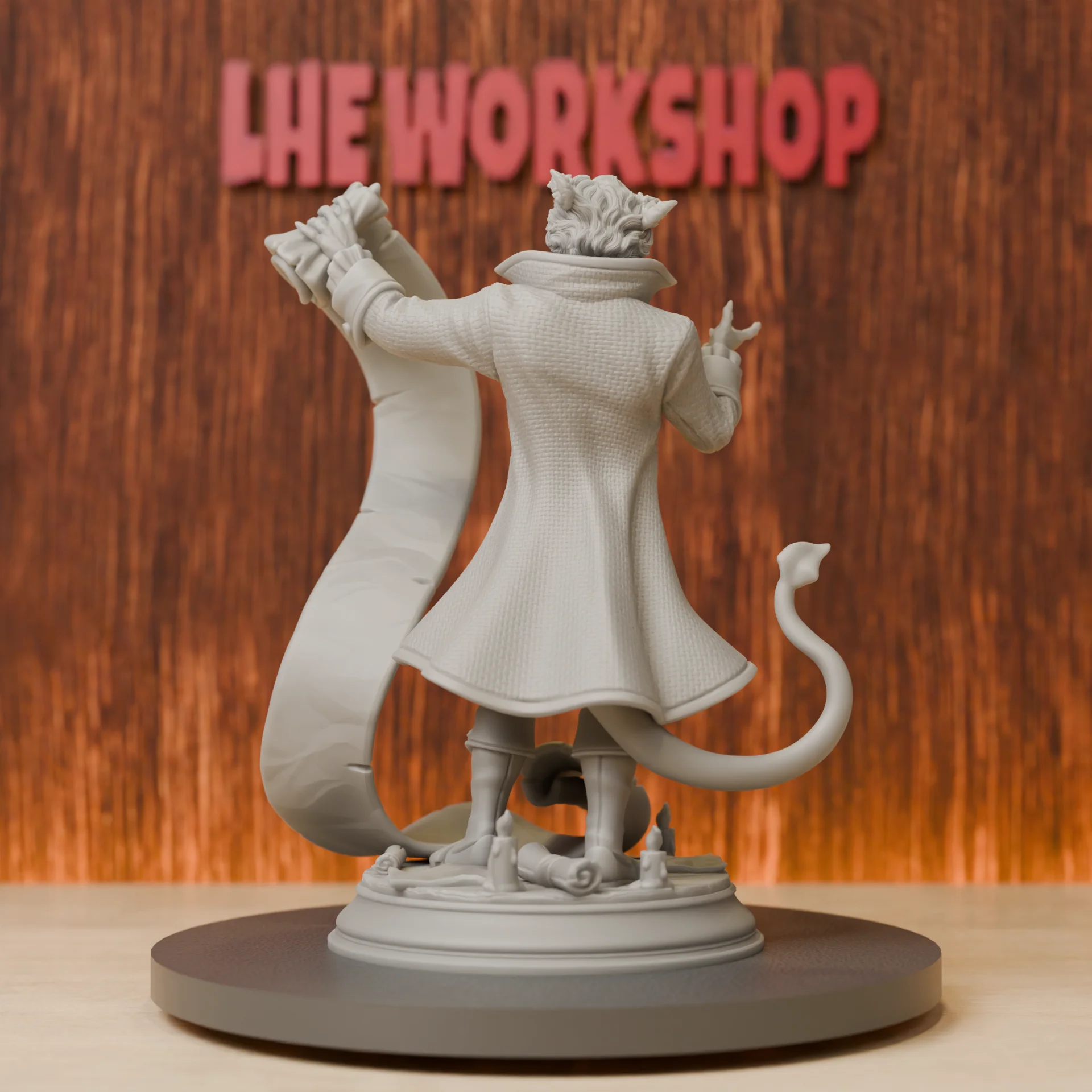 Devil Dealer Miniatures | 28mm-75mm | Resin 3D Printed DND Pathfinder Mini | Unpainted Grey