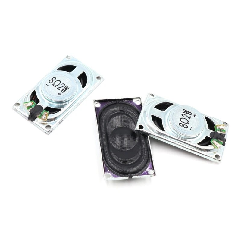 

2pcs 2W 8 ohm Speakers Horn 2035 Amplifier Rubber Gasket Loudspeaker 20x35mm LCD Monitor TV Loud Speaker Iron Shell