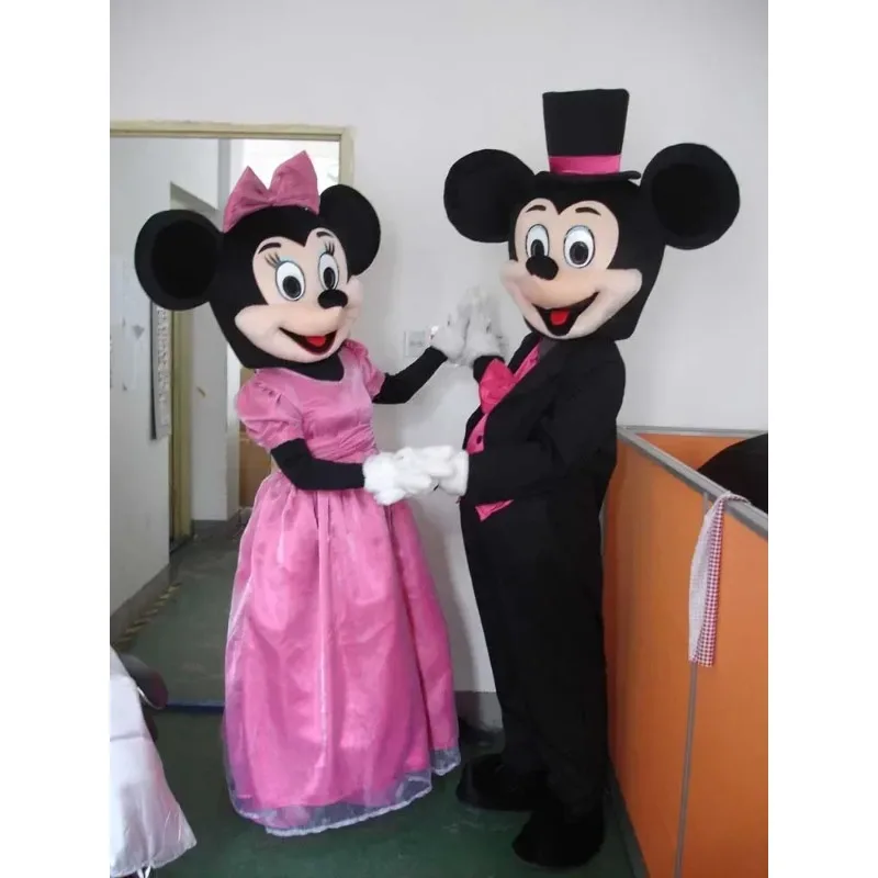 Cosplay Trouwjurk Muis Jongen Mickey en Mouse Meisje Minnie Kostuum Mascotte Reclame Party Animal Carnaval Party Props