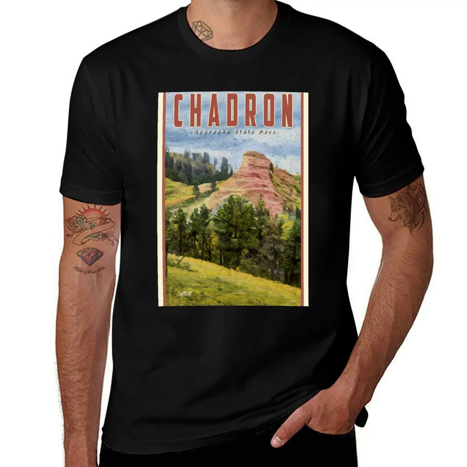 

Midwest V2 Travel Nebraska Chadron State Park Nebraska T-Shirt t shirt man plain T-Shirt
