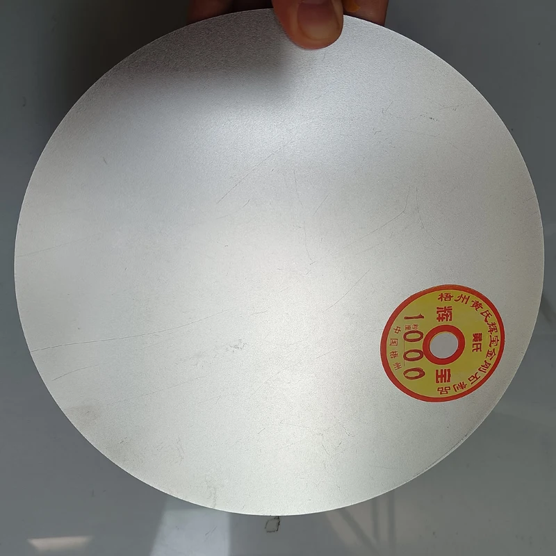 8" Zoll 200mm unperforierte Diamantschleifscheibe, beschichtete flache Schleifscheibe, Schmuckpolierwerkzeuge – Detail 4