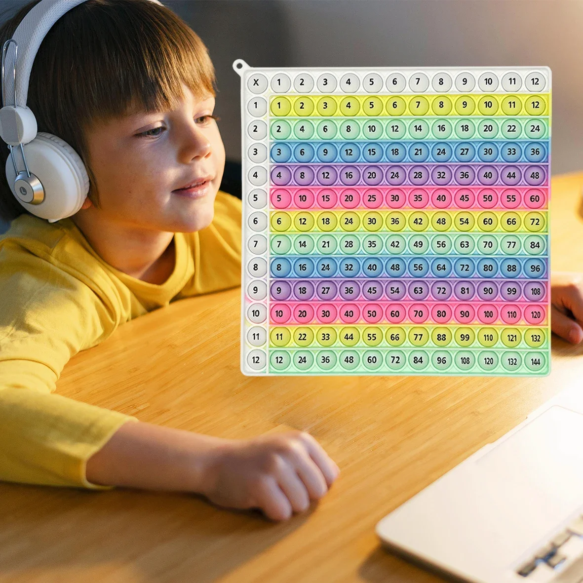곱셈 연습 수학 12x12 곱셈표 학습 보드 게임 수학 교육 장난감 생일 크리스마스 선물