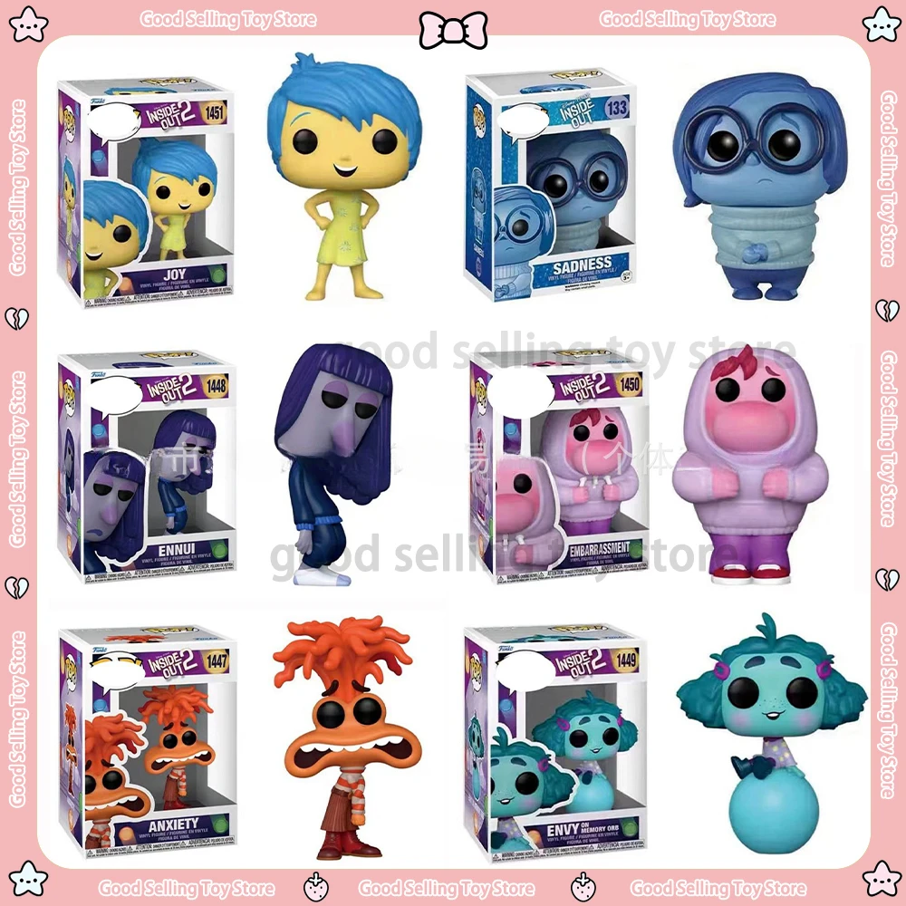 NEUE Pop Inside Out 2 Anime Figur Film Edition Action Figur Modell PVC Statue Ornament Sammlung Spielzeug Kinder Weihnachten Geschenk