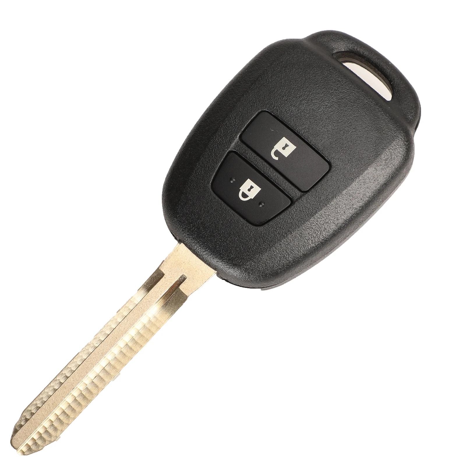 Jingyuqin Remote Car Key Shell for Toyota Camry Prius 2012 2013 2014 2015 2016 2017 Corolla RAV4 Key Case TOY43 2/3/4 Buttons