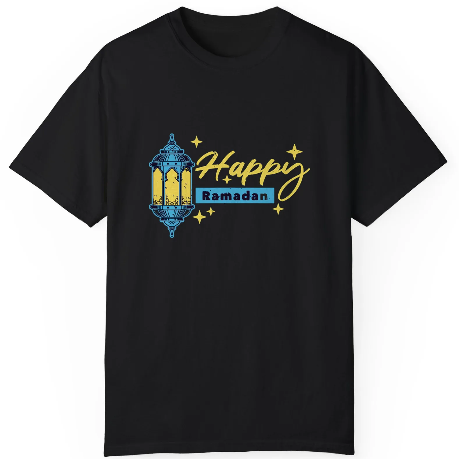 Vintage Slogan Happy Ramadan Wonderful Gift Unisex T-Shirt S-5XL