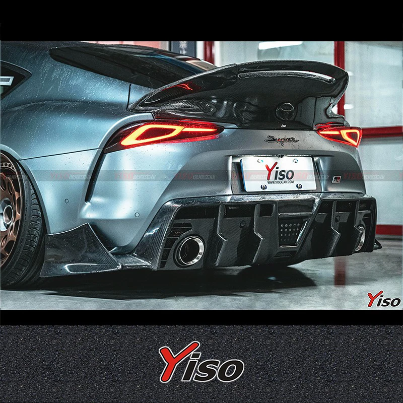 

Suitable for SUPRA A90 Modified Carbon fiber YISO Rear Lip Cornerite Modified encirclement Aerodynamic kit A90 Front Spoiler