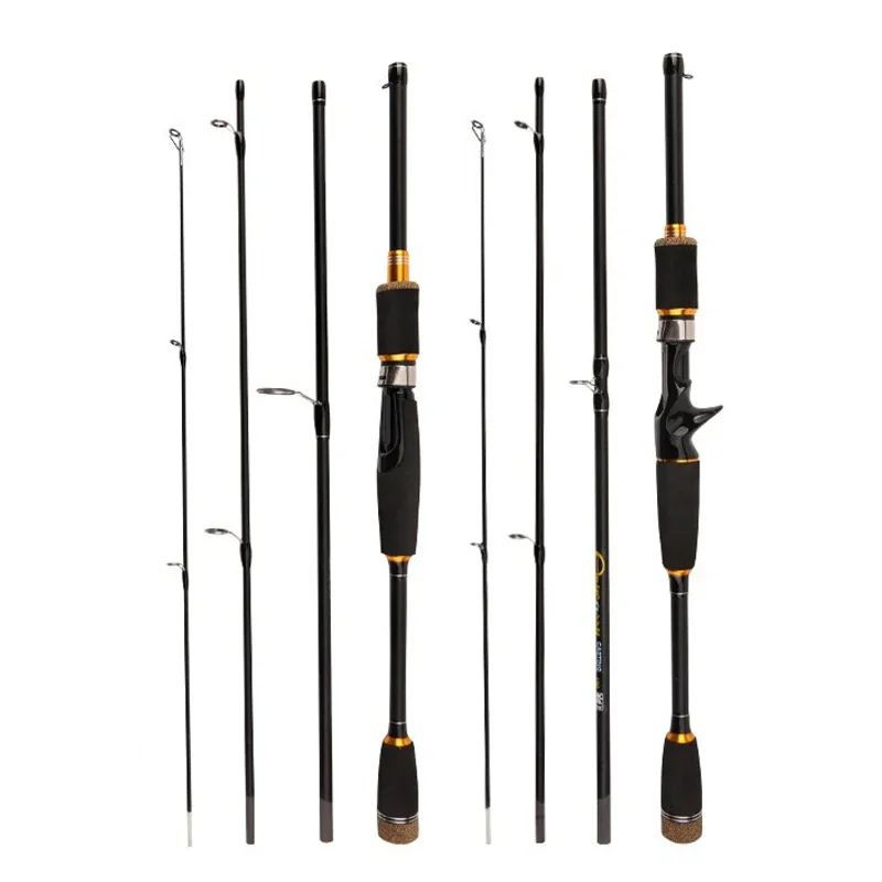 1.8m  2.1m  Rod 4-5 Section  Fishing Rod Carbon Fiber Lure 7-35g Spinning Casting Fast Light Fishing Pole Bait Rod Fishing Rod