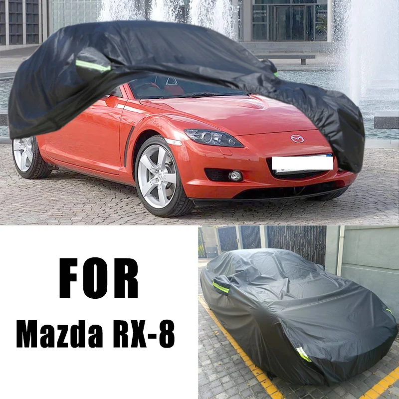 

Всепогодные автомобильные чехлы для Mazda RX-8, водонепроницаемые, пылезащитные, УФ-защитные, снежные, устойчивые к царапинам, защита