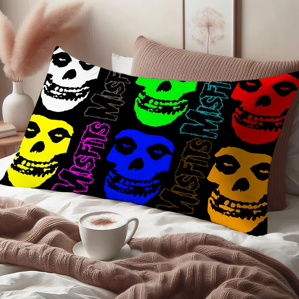 cool garbage Punk Music Misfitstry BAND m-Misfits Rectangle Pillowcover Home Sofa living Room Dorm bedside hogar Pillowcase gift