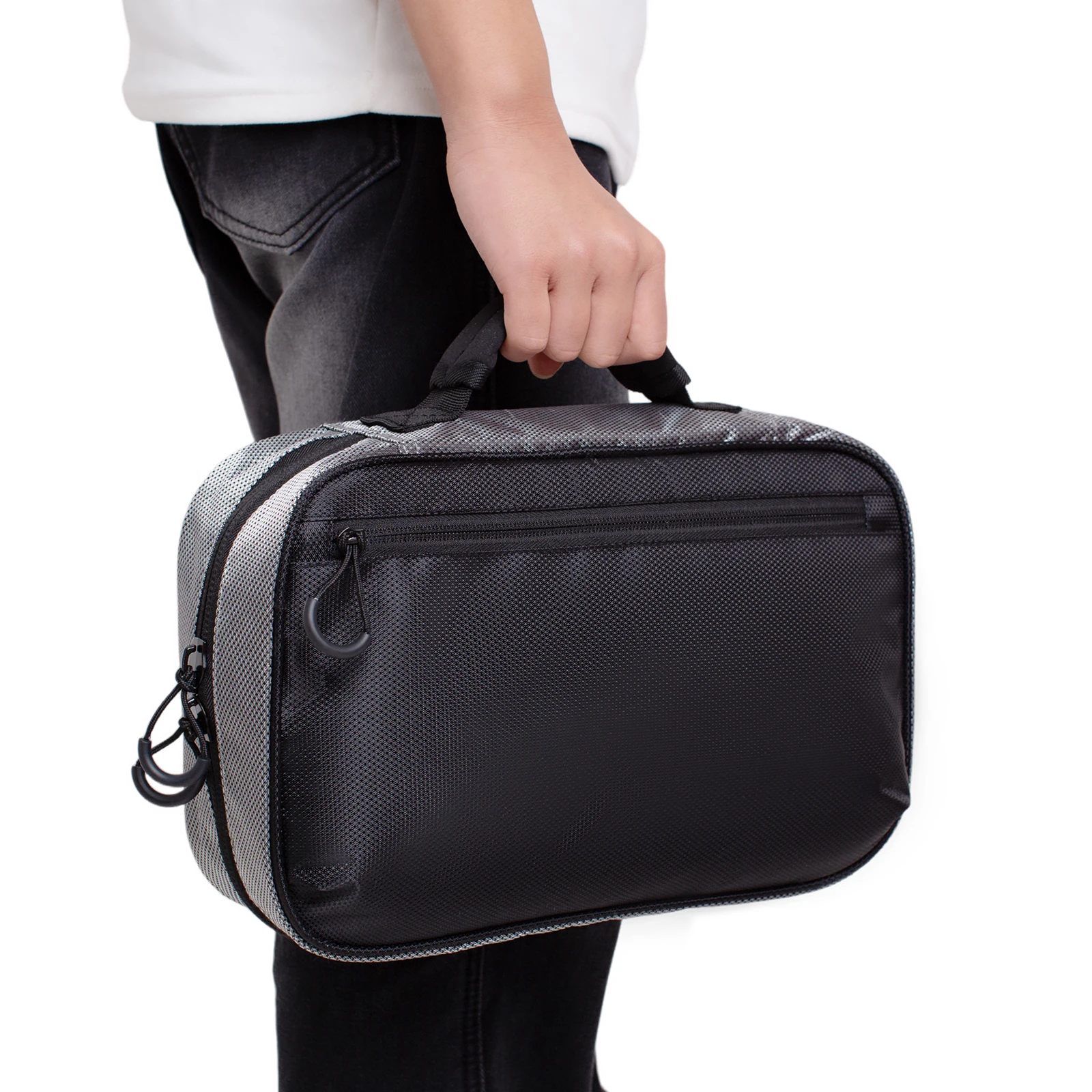 Lure Bag Utility Binder Tackle Bag  Bass Bait Storage Bag with 4 Single Pocket Sleeves and 2 Double Pocket Sleeves
