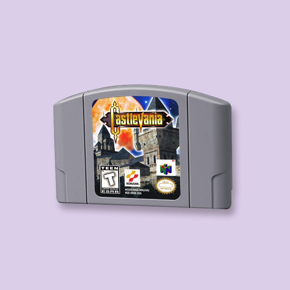 

for Castlevania 64bit game card for USA NTSC version N64 video game console English language
