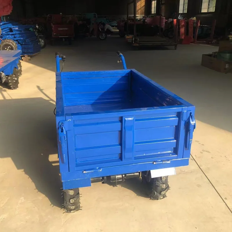 

Electric household three-wheeled truck chicken bus orchard climbing ability bucket trolley small push structure platform wheel