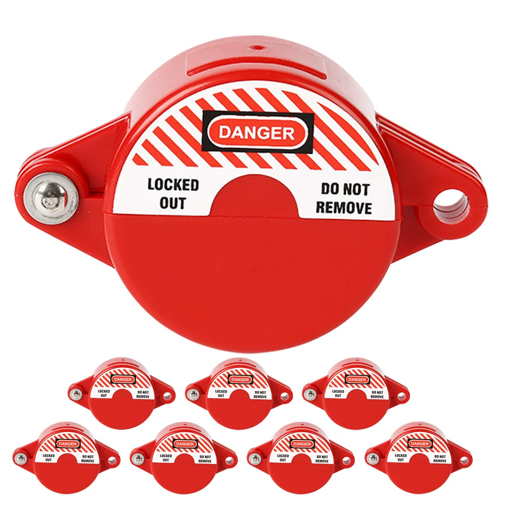 8 قطعة مقبض الصمام نظام Tagout قابل للتعديل لصيانة المعدات الصناعية لصنبور الغاز في الهواء الطلق