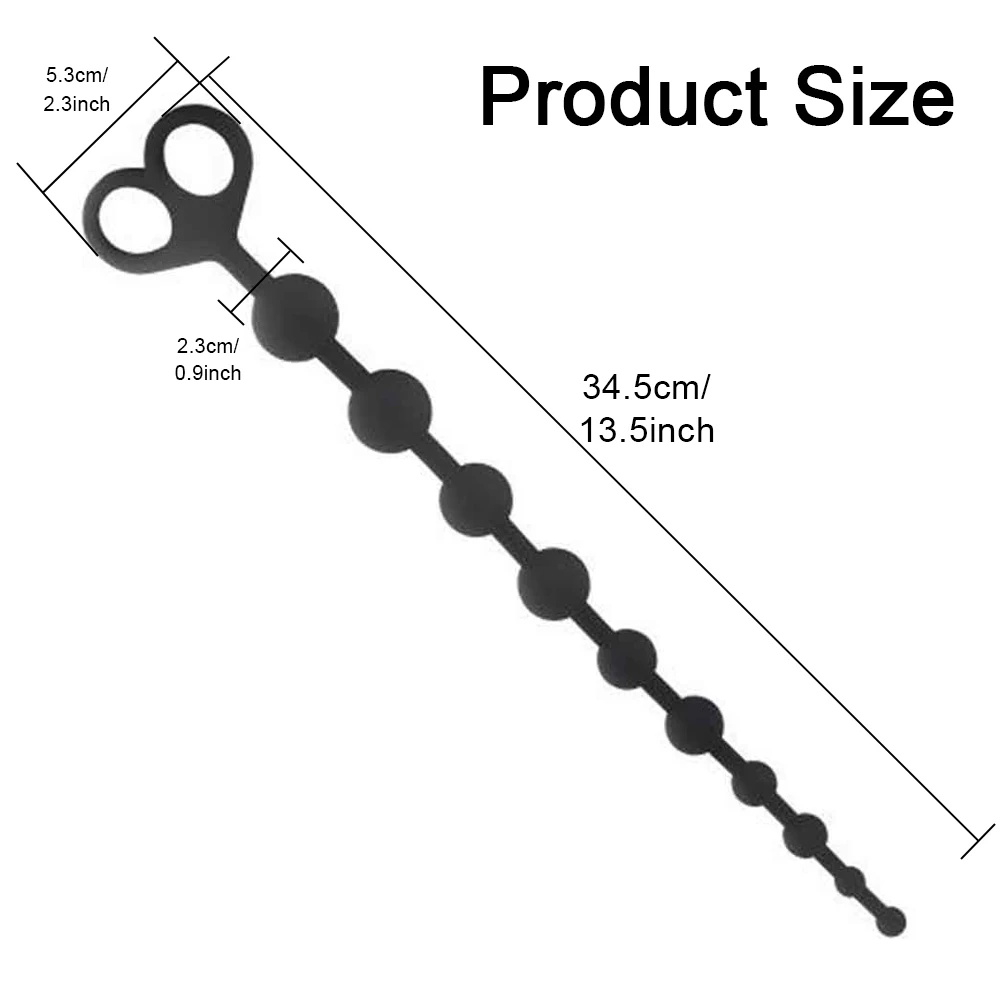 Anal Beads Masturbator Anal Plug Gay Anal Dildo Toy Butt Plug Nipple Stimulator Masturbation Tools Anal Women Men Anal Sex Toy - view 5
