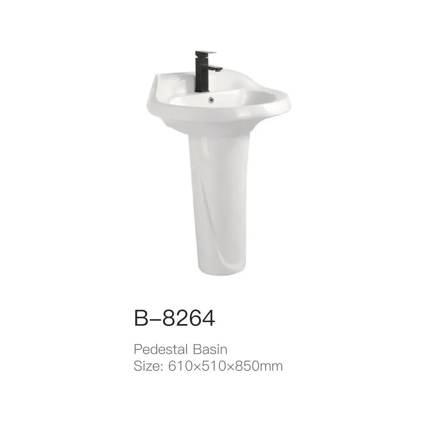 Column basin Split floor-to-ceiling wash basin Bathroom Ceramic wash basin Balcony Household
