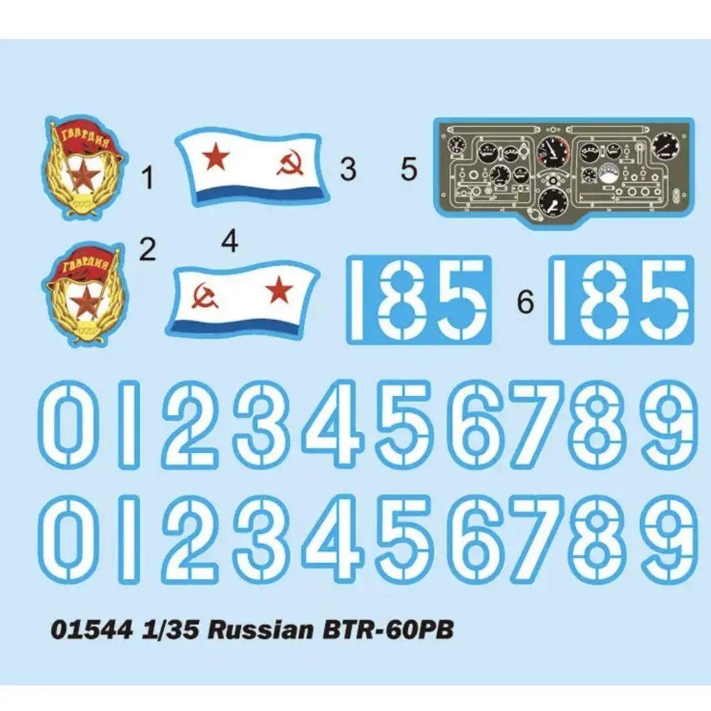 Trumpeter 01544 1/35 Kit Model Pembawa Lapis Baja BTR-60PB Soviet Rusia