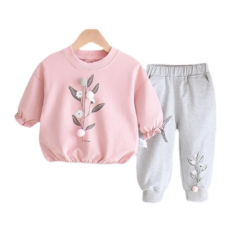 Stylish Baby Girl Tracksuit Set for Toddlers