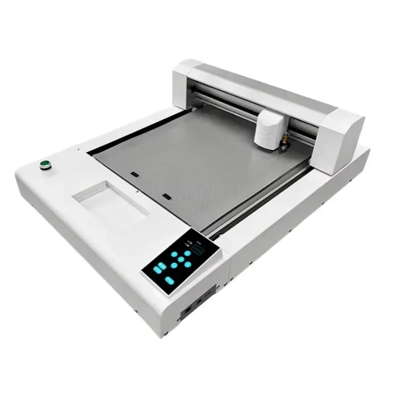 

A3 Paper Self Adhesive PVC PET Film Cardboard Intelligent Platform Automatic Edge Patrol Positioning Cutting Machine