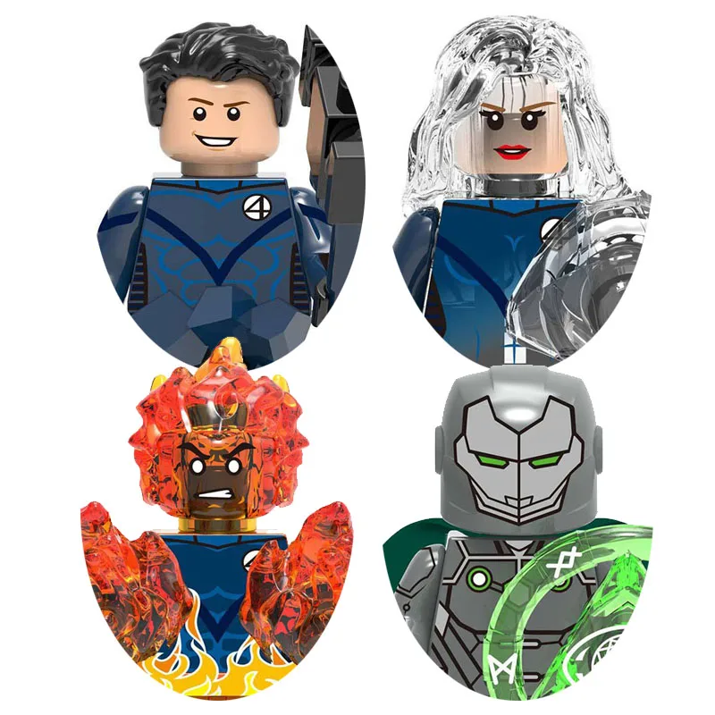 Classical Movie The Fantastic Four Thing MR.Fantastic Model Figure Blocks Construction Bricks Building Toys For Children