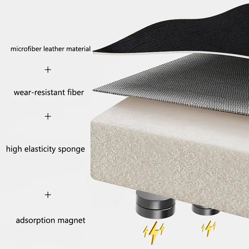98x11x4CM Car Door Protector Magnetic Folding Connected Style Body Side Edge Guard Decorative Anti-scratch Protection Strips