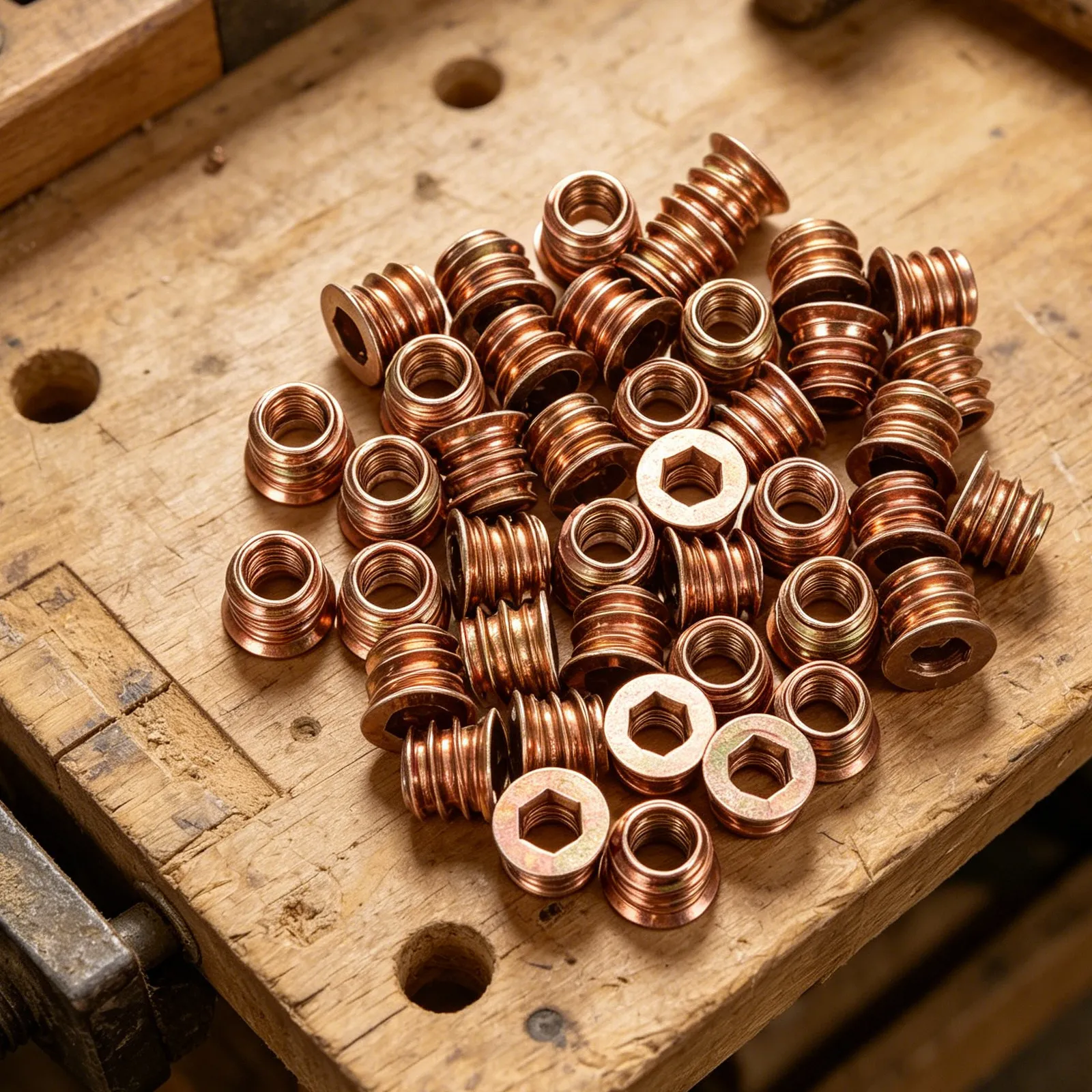 50Pcs M6x10mm Wood Threaded In - Furniture Hardware Threaded Inserts review and price