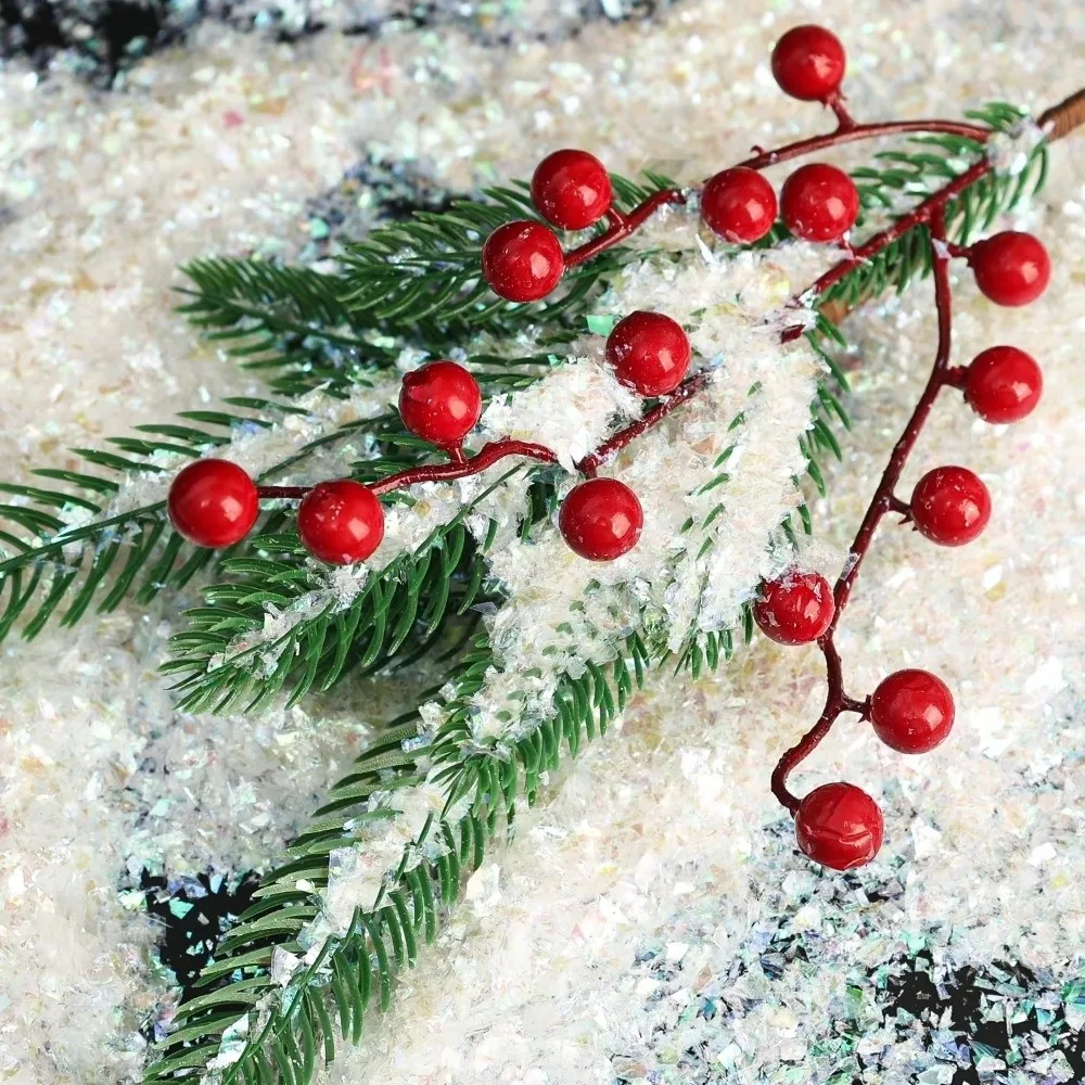

20/100g 3D Snowflake Decoration Artificial Snow Powder Fluffy Snowflake White Colorful Artificial Snowflake Decor DIY Crafts