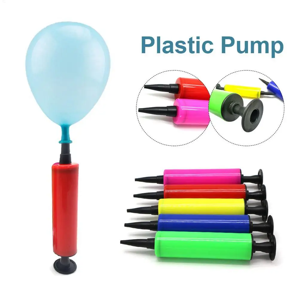 1PC Ballon Pumpe Ballon Inflator Hand Push Luftpumpe Hochzeit Geburtstag Party Kinder Baby Dusche Ballon Zubehör Werkzeuge – Detail 11