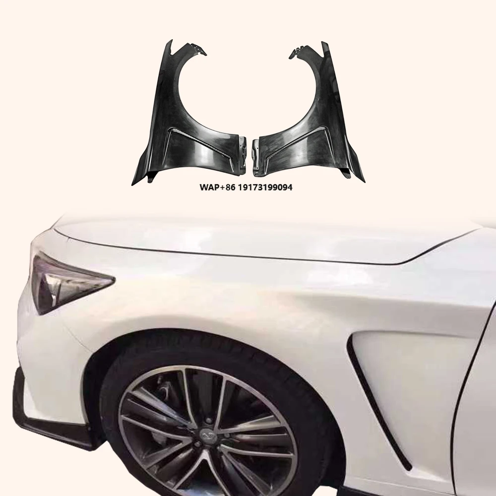 

For Infiniti Q50 V37 Sedan 4 Door 13-24 EAU Style Front Vented Fender Fiberglass