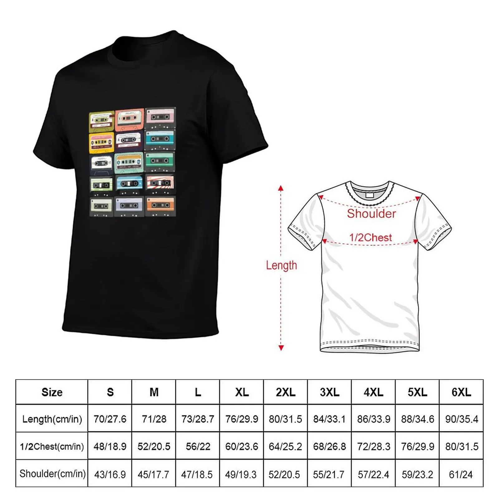 Casette Tape Mixtape Retro product T-Shirt essential t shirt quick-drying cotton t shirt men