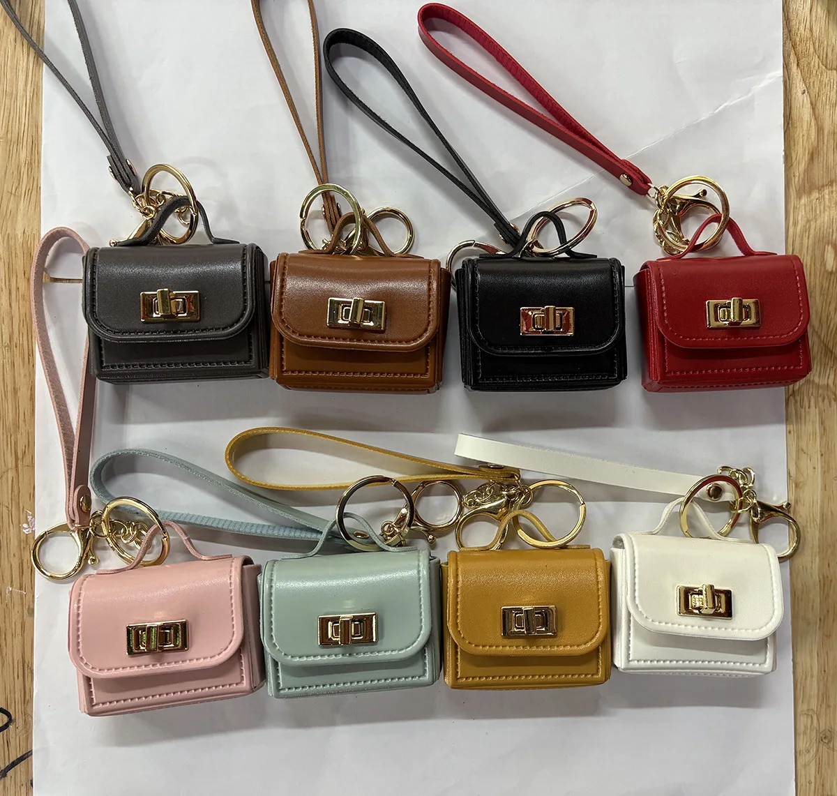 Coreia bonito mini sacos saco encantos pingente colorido kawaii chaveiro para mulheres simples saco casual acessórios presente блок для клю opet©