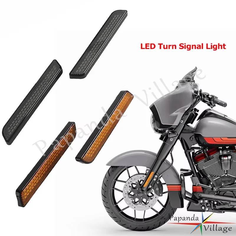 

Front Fork Turn Signal Light Running Light Motorcycle Lamp For Harley CVO Street Glide FLHXSE Street Glide FLHX/I models 23-2025