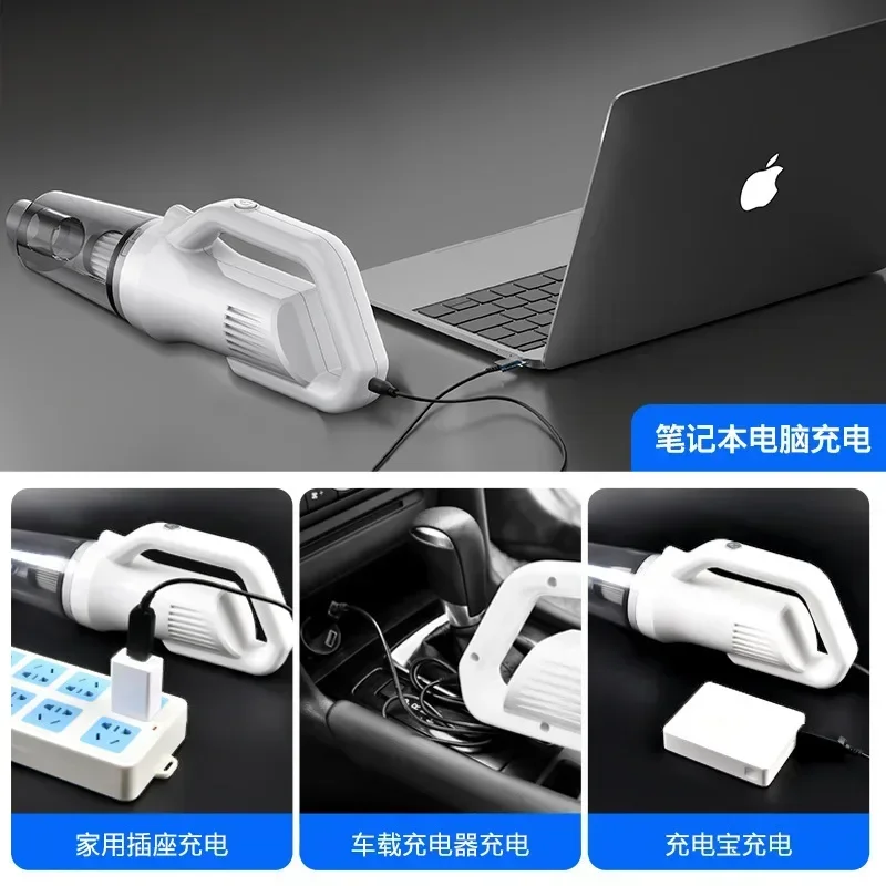 Durable Car Vacuum Cleaner Wireless Dual Purpose Handheld Mini High-Power Suction Charging Vacuum Cleaner For Cat Hair Suction